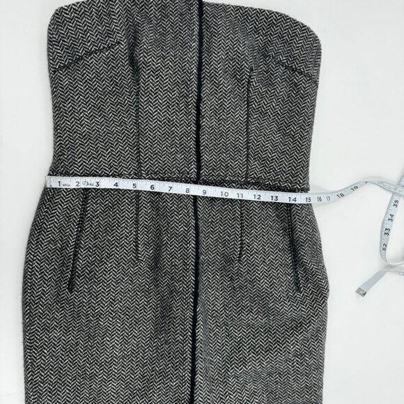 Dolce & Gabbana Midi Wool Strapless Dress Size 46 or US 10 - Picture 11 of 14